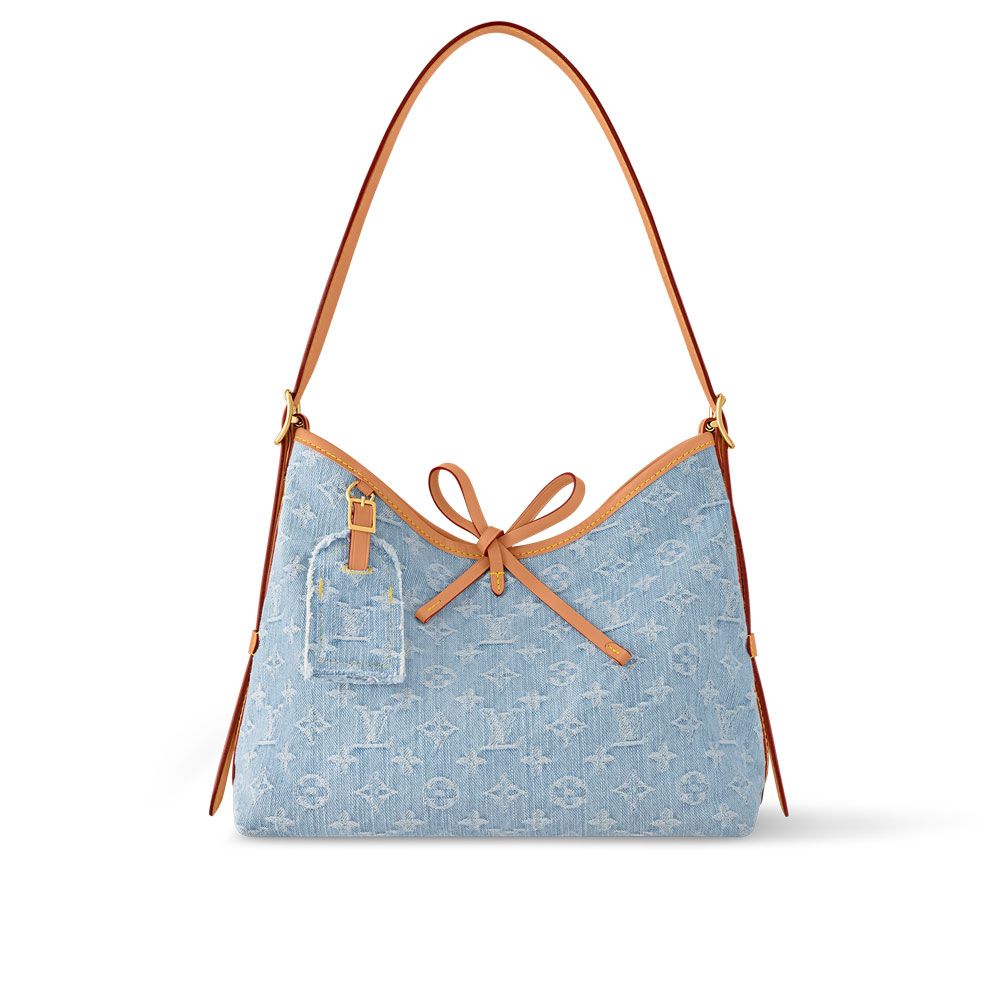 Louis Vuitton CarryAll PM Bag in Monogram Canvas Blue M11462