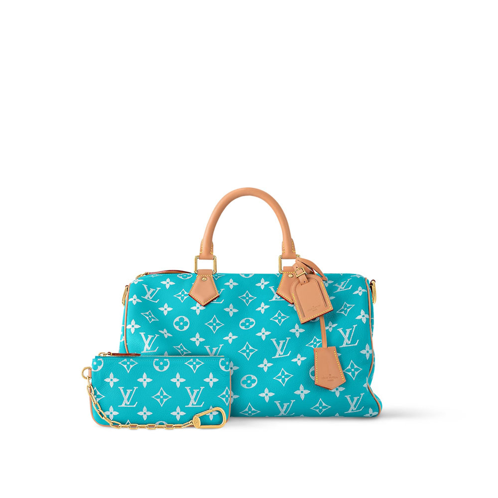 Louis Vuitton Speedy P9 Bandouliere 40 in Turquoise M11564 - Photo-3