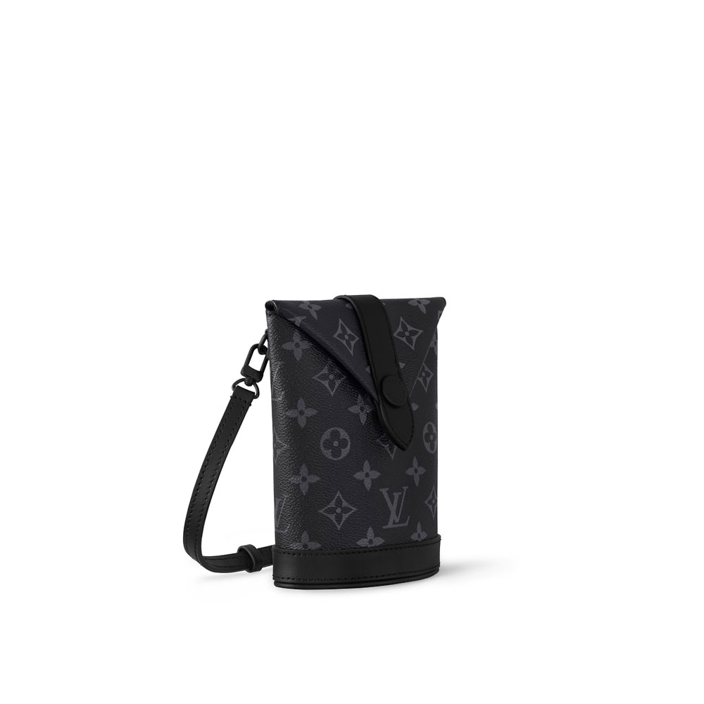 Louis Vuitton Envelope Pouch Monogram Eclipse Canvas Grey M11613 - Photo-2