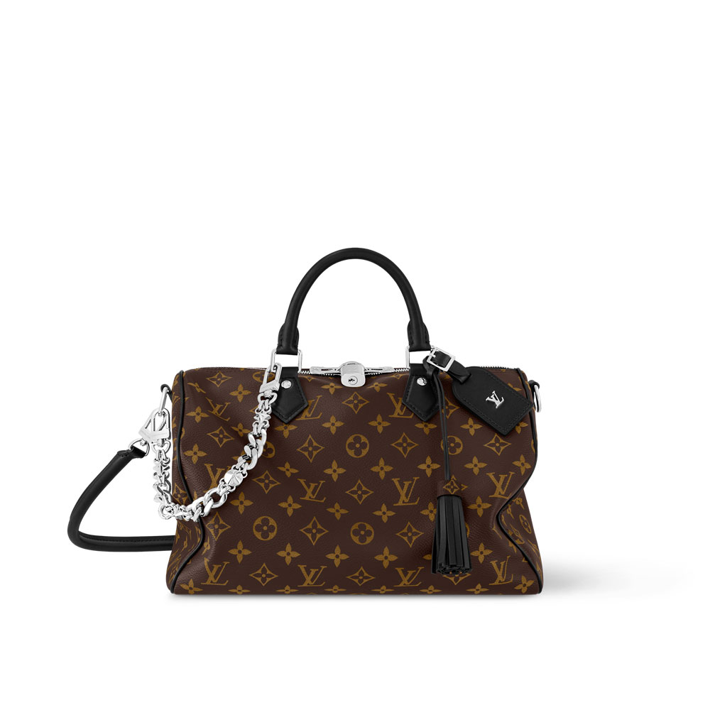 Louis Vuitton Speedy Soft 30 Dark Monogram Canvas M12243