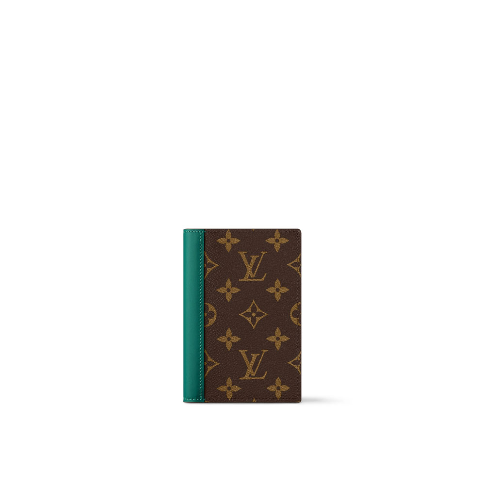 Louis Vuitton Passport Cover Monogram Macassar Canvas M12823