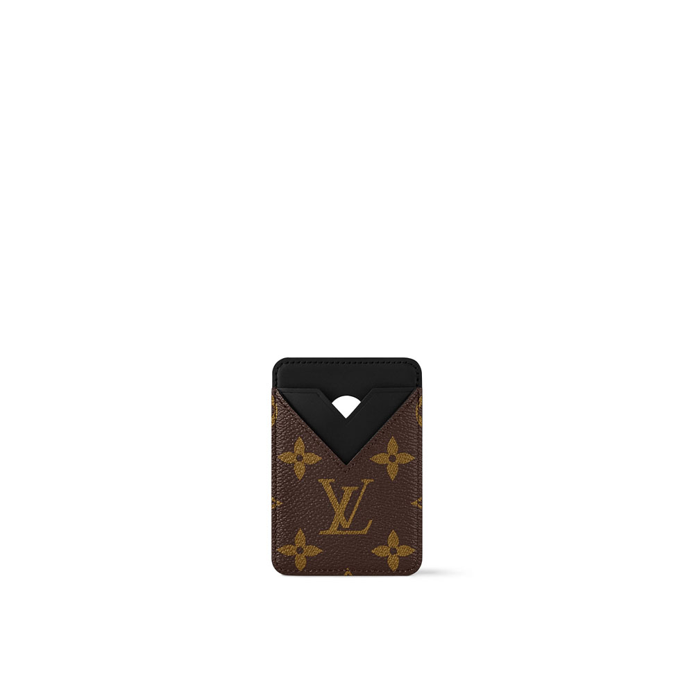 Louis Vuitton Porte Cartes Magnet Monogram Macassar Canvas M13185