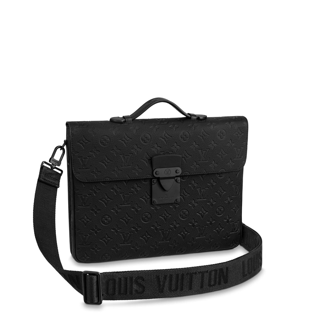 Louis Vuitton S Lock Briefcase Taurillon Monogram M20835