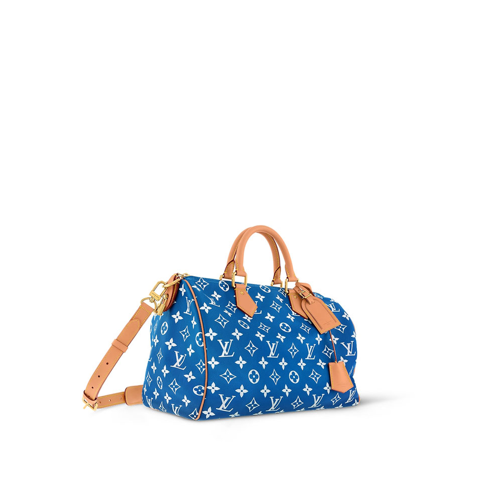 Louis Vuitton Speedy P9 Bandouliere 40 in Blue M24418 - Photo-2