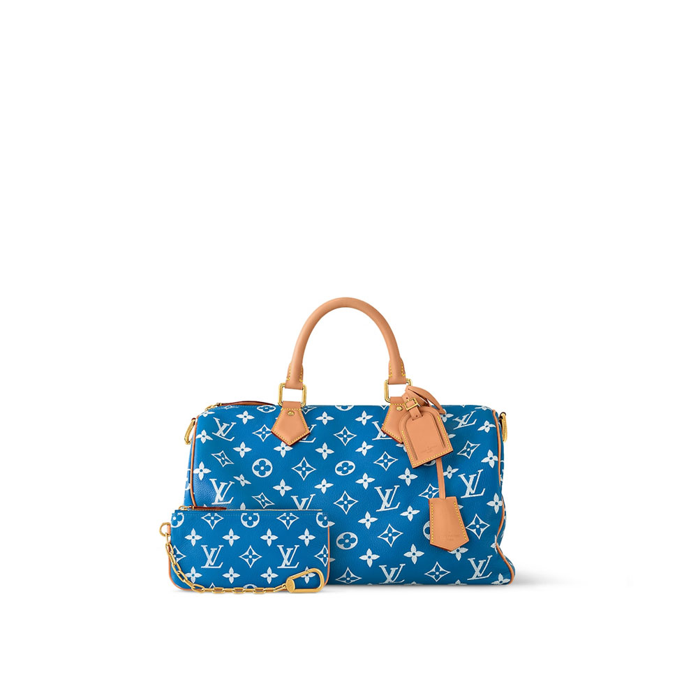 Louis Vuitton Speedy P9 Bandouliere 40 in Blue M24418 - Photo-3