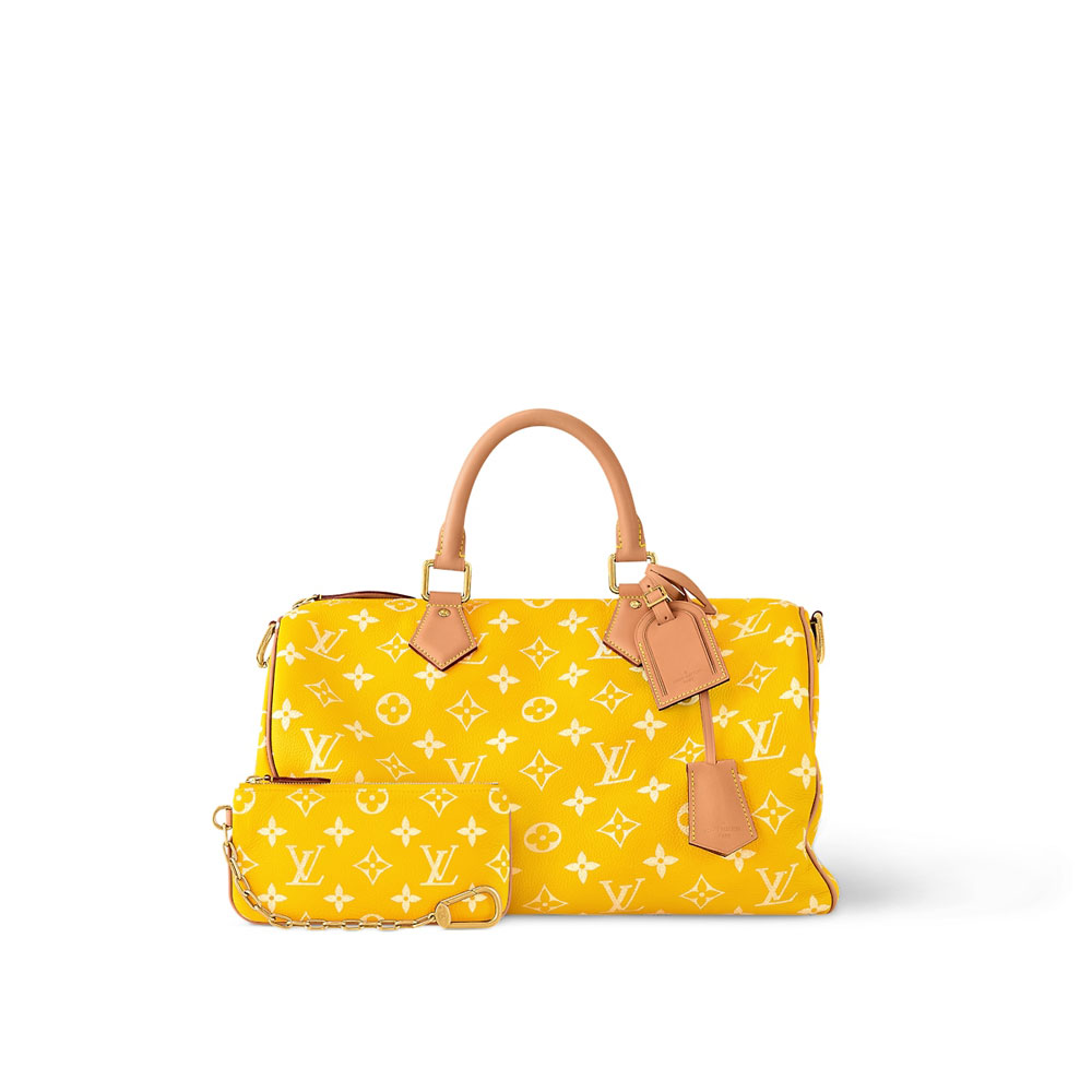 Louis Vuitton Speedy P9 Bandouliere 40 in Jaune Mat M24419 - Photo-3