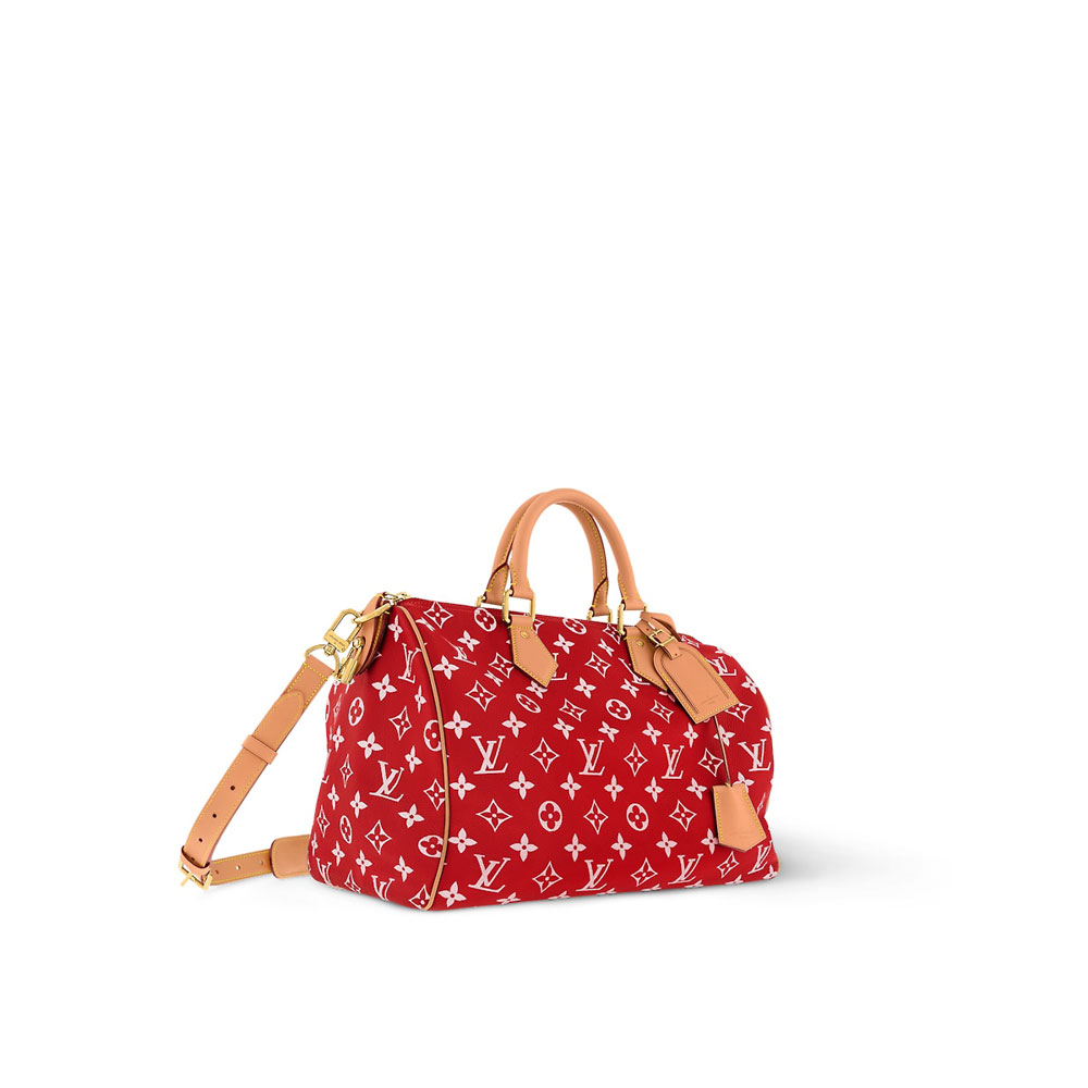 Louis Vuitton Speedy P9 Bandouliere 40 in Red M24420 - Photo-2