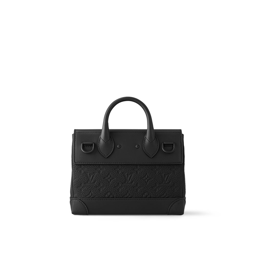 Louis Vuitton Steamer PM Bag in Taurillon Monogram Black M24436 - Photo-3