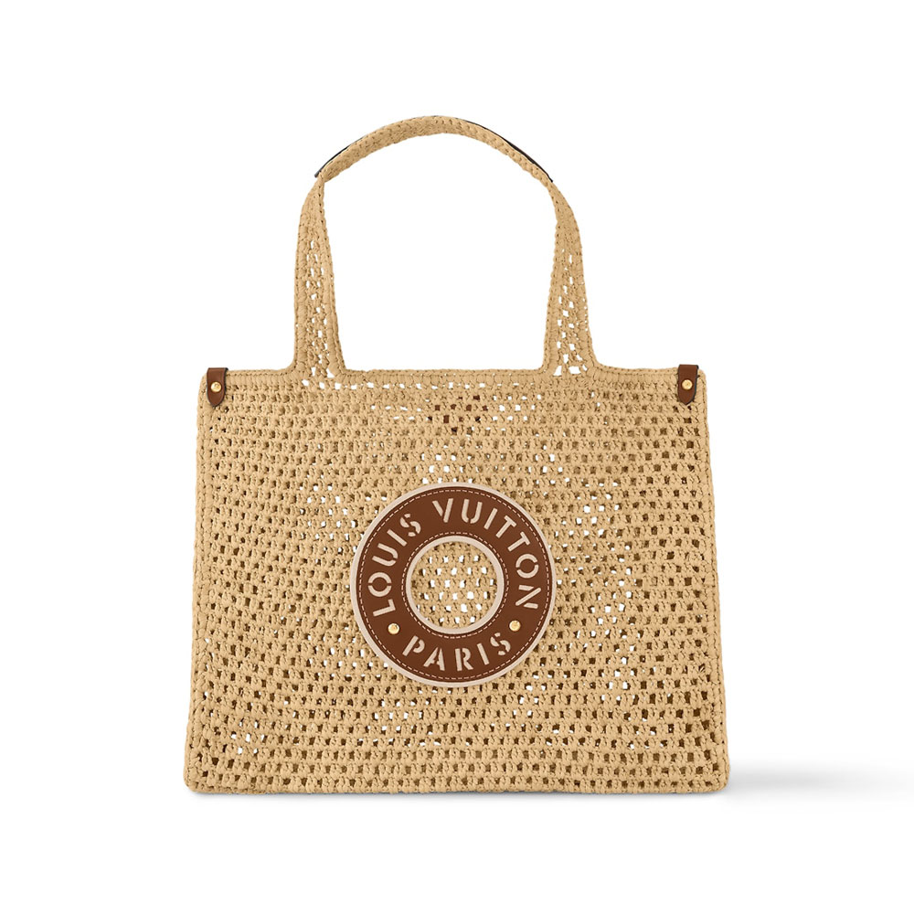 Louis Vuitton OnTheGo MM Tote Bag Monogram Canvas Natural M24723