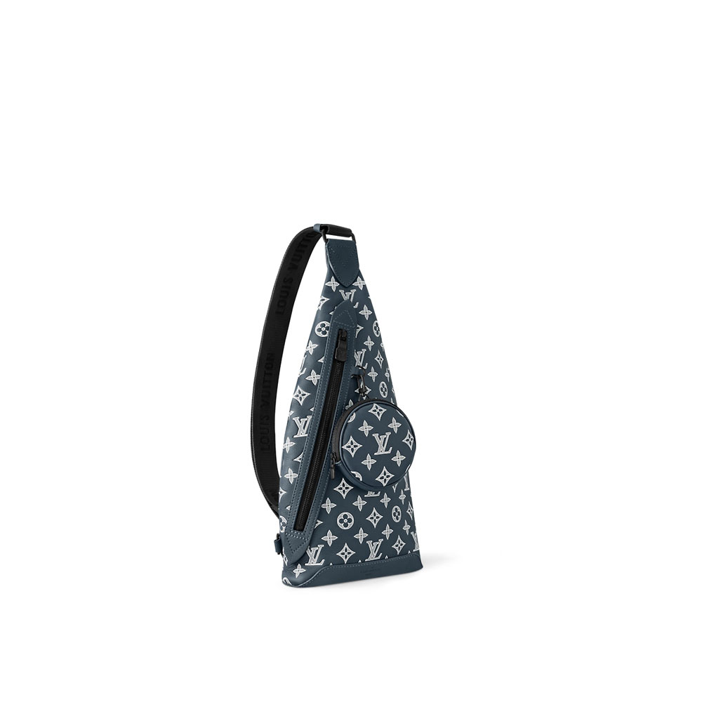 Louis Vuitton Duo Slingbag Monogram Shadow Blue M24751 - Photo-2