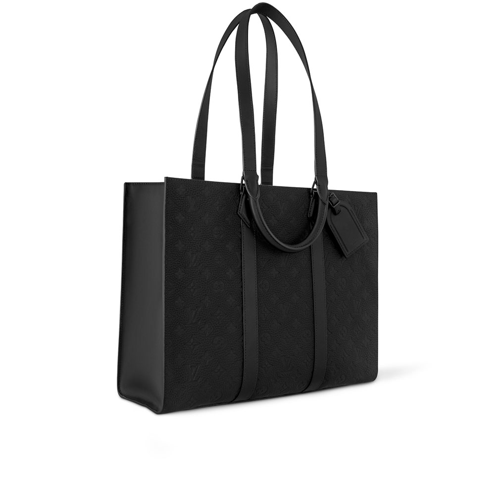 Louis Vuitton Sac Plat 24H Tote Bag Taurillon Black M24786 - Photo-2