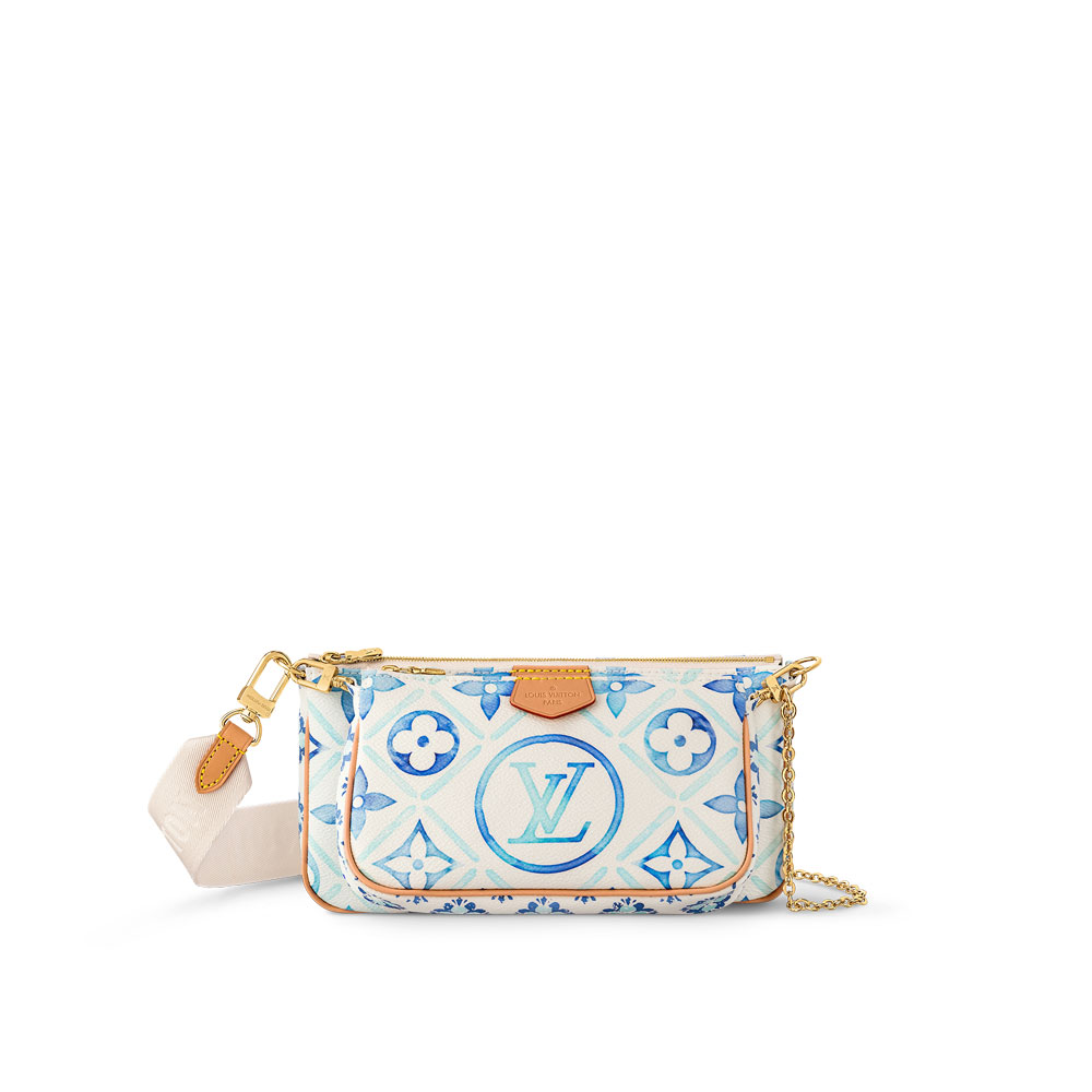 Louis Vuitton Multi Pochette Monogram Canvas Blue M25374