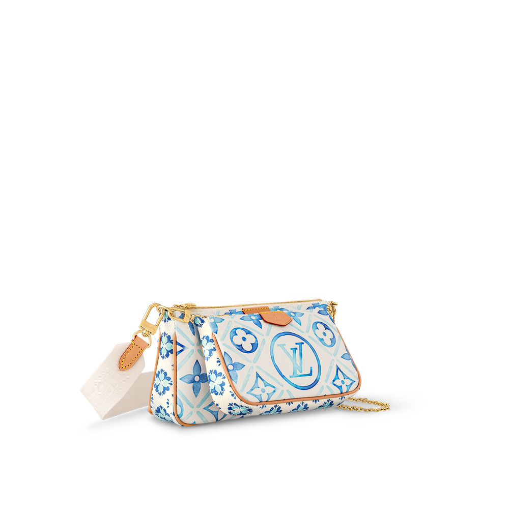 Louis Vuitton Multi Pochette Monogram Canvas Blue M25374 - Photo-2