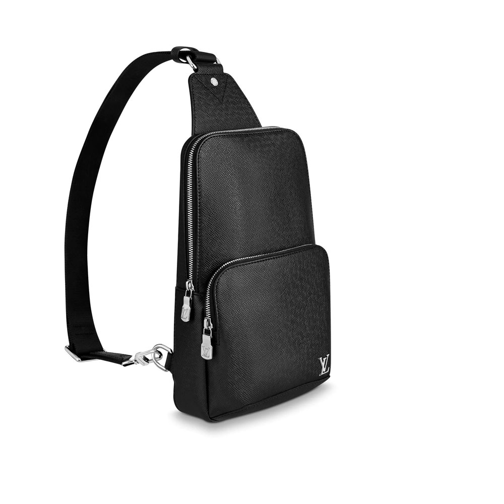 Louis Vuitton Avenue Sling Bag Taiga Leather in Black M30443 - Photo-2