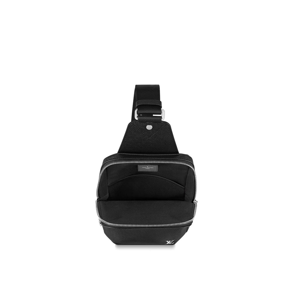 Louis Vuitton Avenue Sling Bag Taiga Leather in Black M30443 - Photo-3