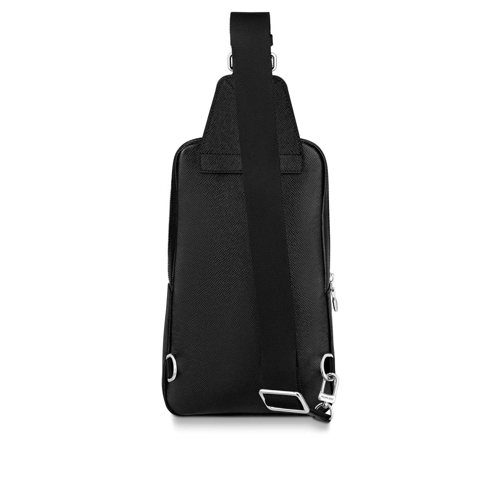 Louis Vuitton Avenue Sling Bag Taiga Leather in Black M30443 - Photo-4
