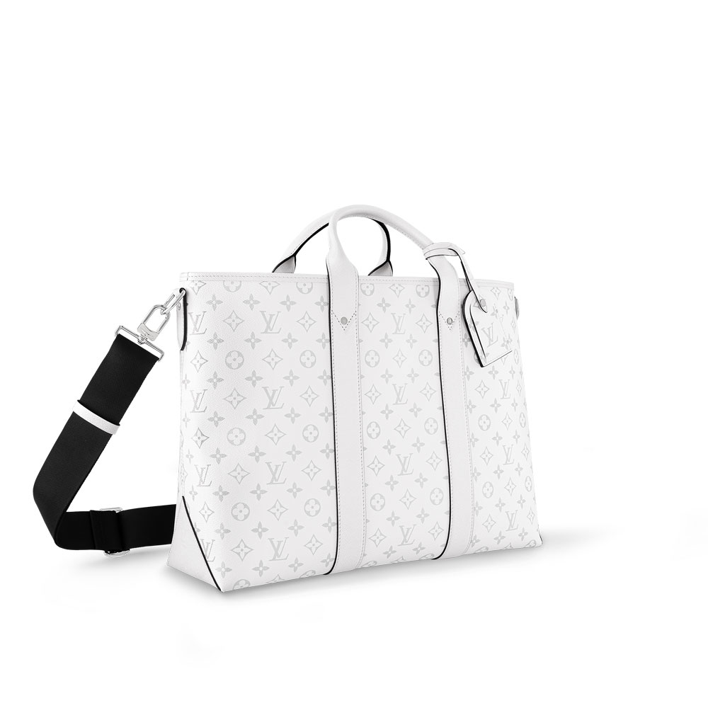 Louis Vuitton Weekend NM Tote Bag in Taigarama White M30919 - Photo-2