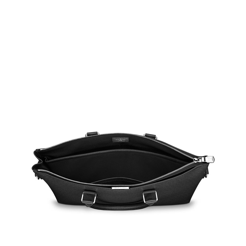 Louis Vuitton anton soft briefcase taiga leather mens bag M34400 - Photo-2