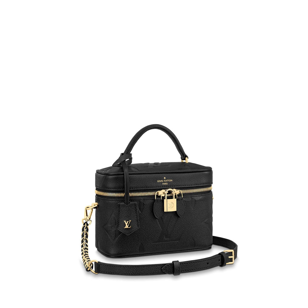 Louis Vuitton Vanity PM Monogram Empreinte Leather in Black M45598