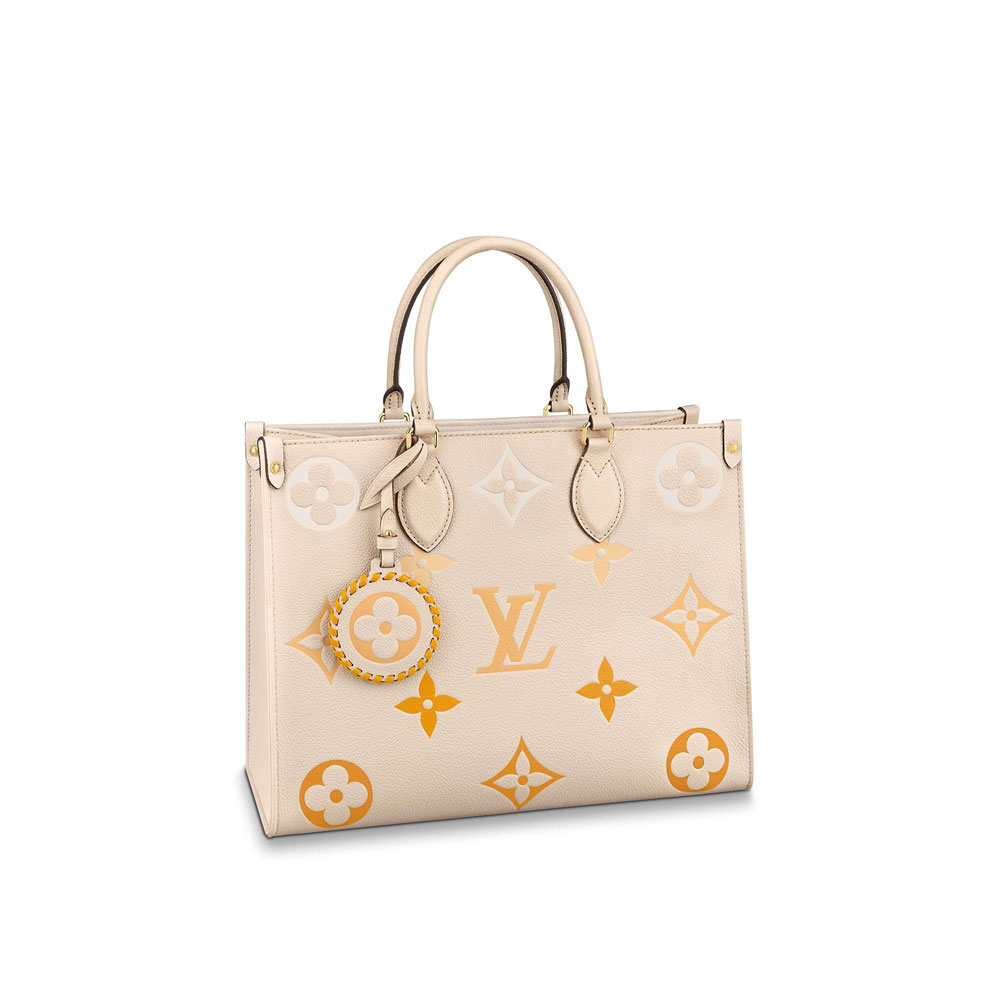 Louis Vuitton OnTheGo MM Monogram Empreinte in Beige M45717