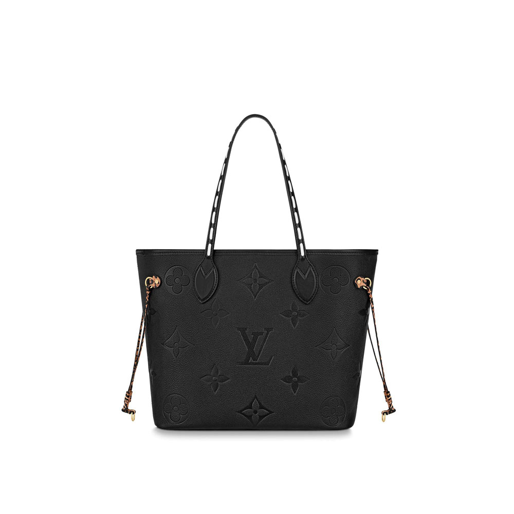 Louis Vuitton Neverfull MM Monogram Empreinte Leather in Black M45856 - Photo-3