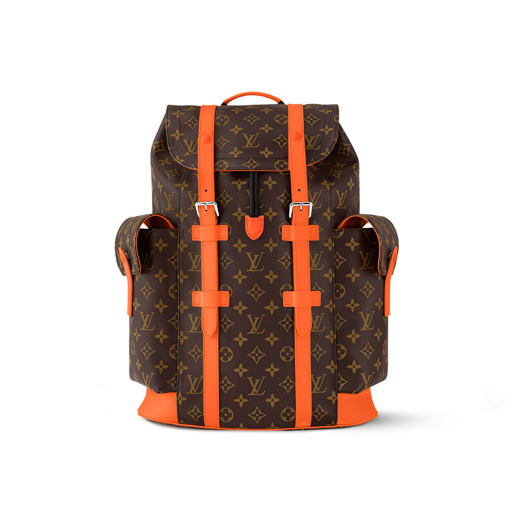 Louis Vuitton Christopher MM Backpack in Monogram Macassar Canvas M46814