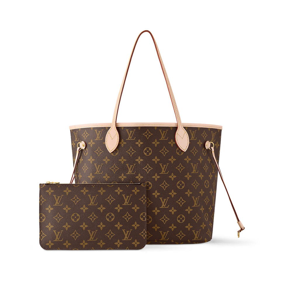 Louis Vuitton Neverfull MM Tote Bag Monogram Canvas Brown M46975 - Photo-3