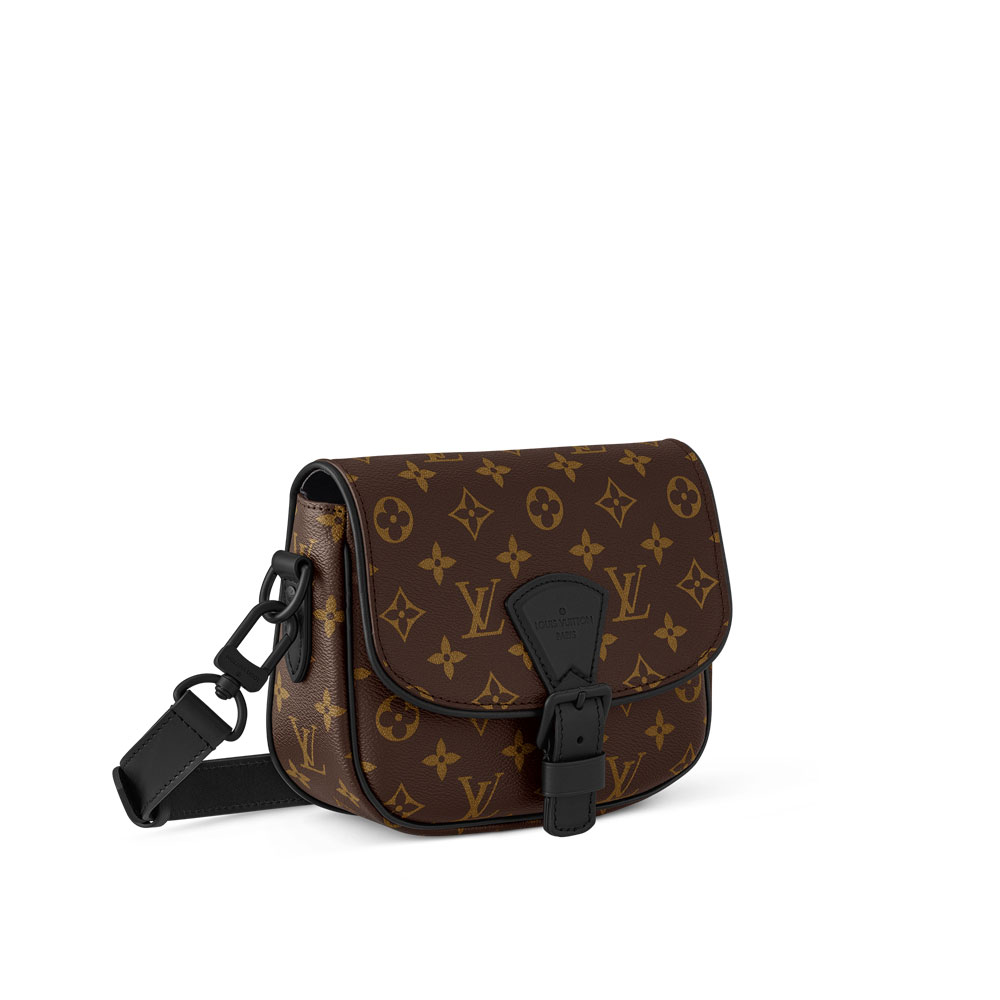 LV Montsouris Messenger PM Bag Monogram Macassar Canvas M47060 - Photo-2