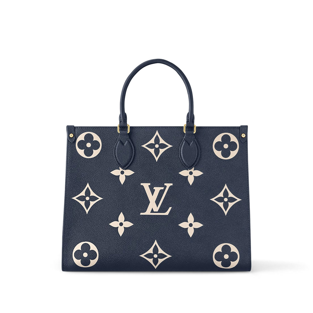 Louis Vuitton OnTheGo MM Tote Bag Bicolour Monogram M47084