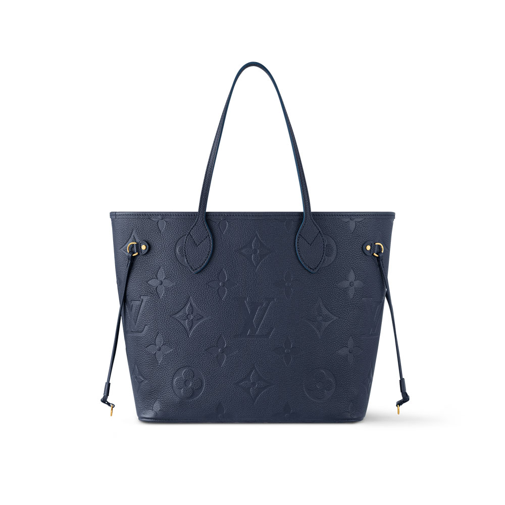 Louis Vuitton Neverfull MM Tote Bag in Monogram Empreinte Blue M47143