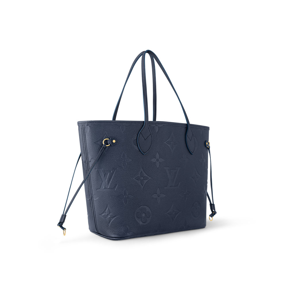 Louis Vuitton Neverfull MM Tote Bag in Monogram Empreinte Blue M47143 - Photo-2