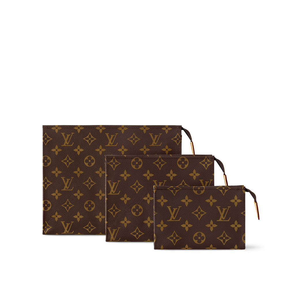 Louis Vuitton Trio Toilet Pouch Monogram Canvas M47195