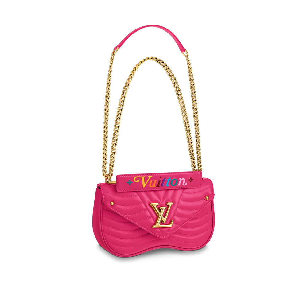 Louis Vuitton New Wave Chain Bag MM LV New Wave Leather M55020