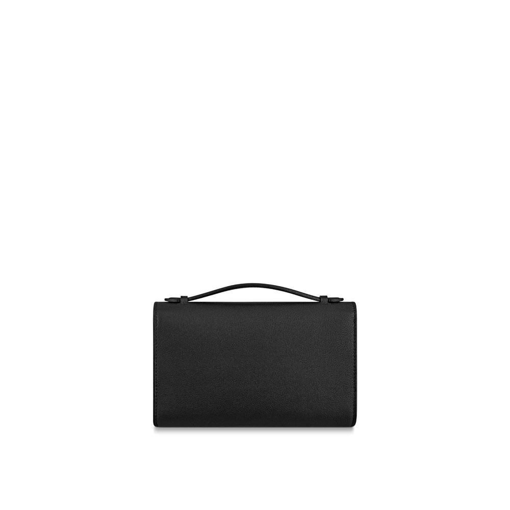 Louis Vuitton Lockme Black Clutch Purse Evening Bag M56088 - Photo-4