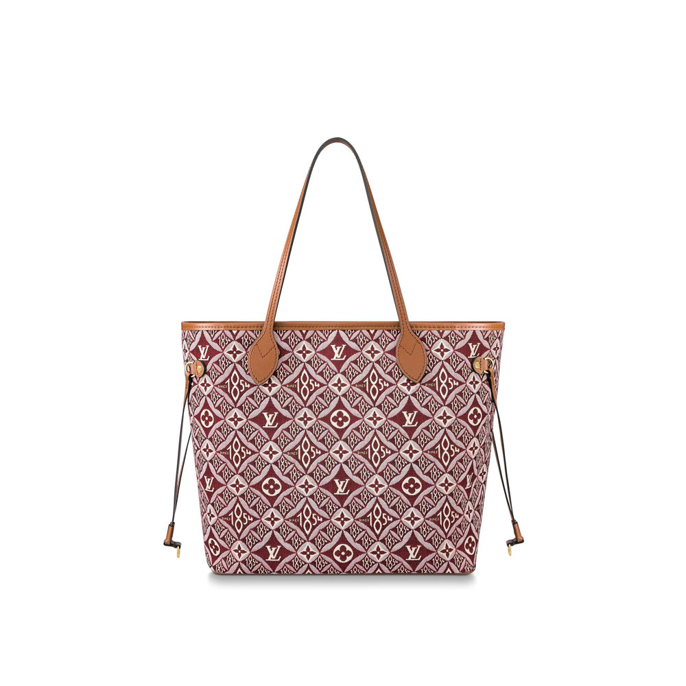 Louis Vuitton Since 1854 Neverfull MM Monogram Jacquard in Red M57273 - Photo-3