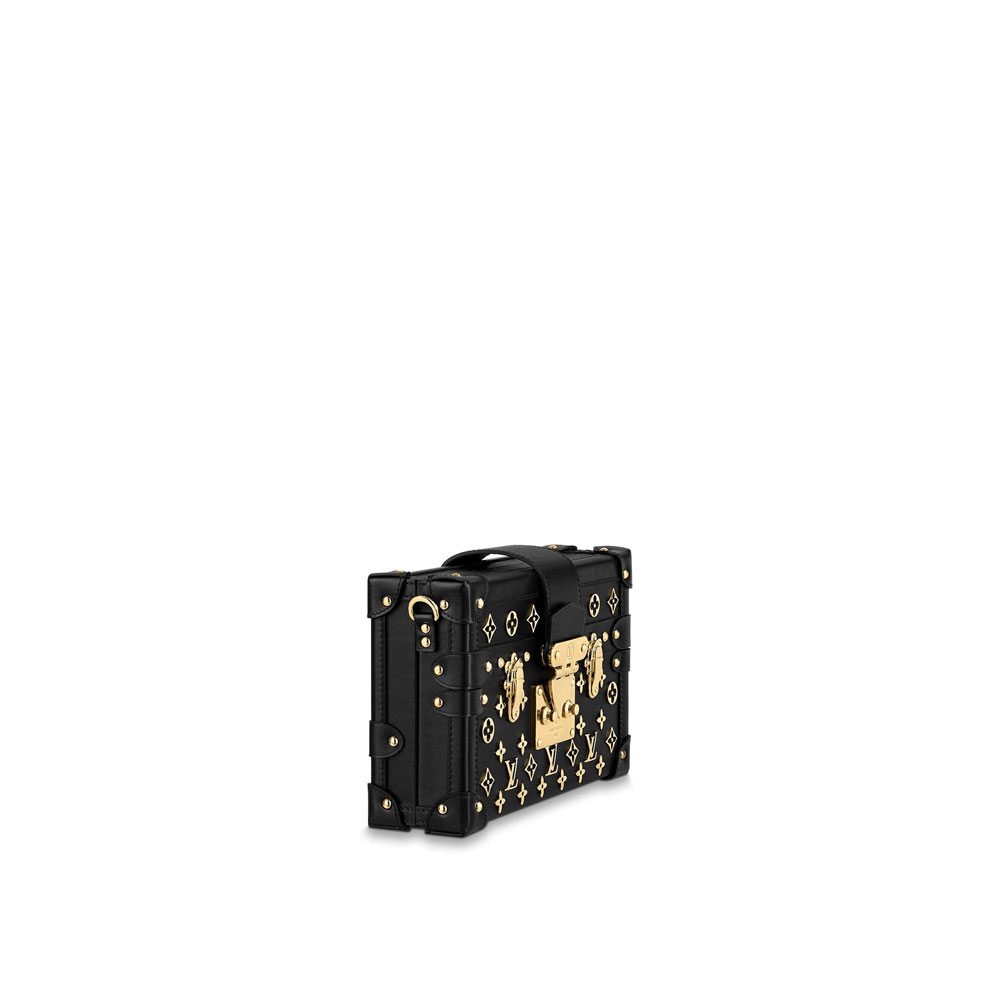 Louis Vuitton Petite Malle Monogram Metal in Black M57817 - Photo-2
