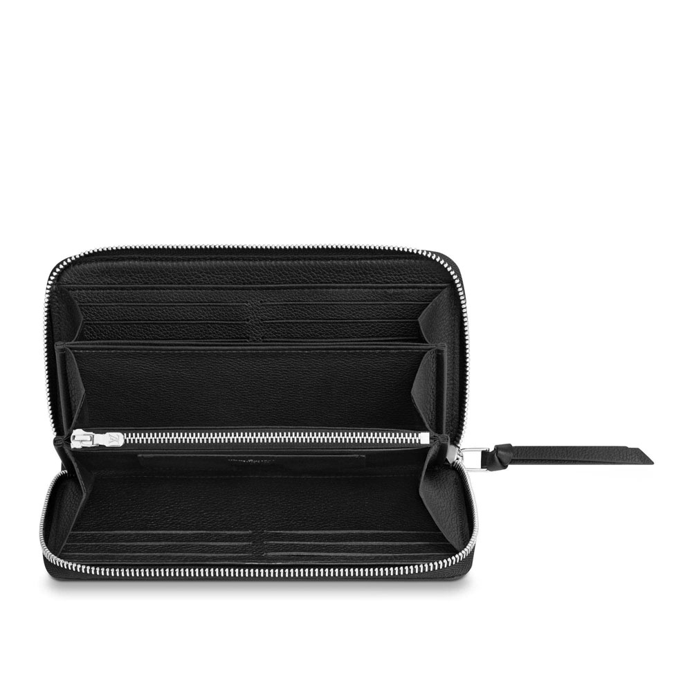 Louis Vuitton Lockme Zippy Wallet Lockme Leather in Black M62622 - Photo-3