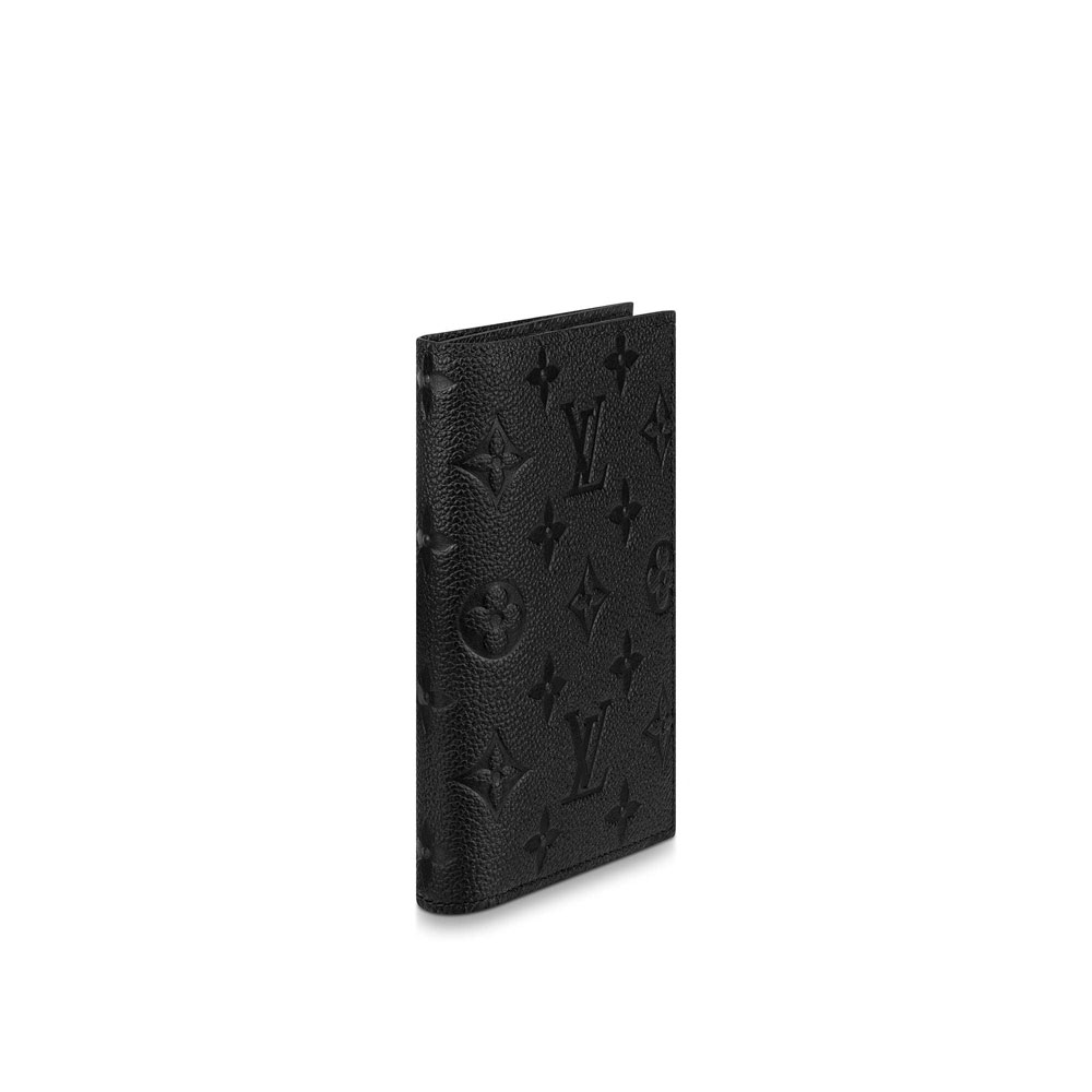 LV Passport Cover Monogram Empreinte Leather in Black M63914 - Photo-2