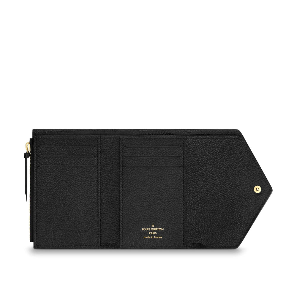LV Victorine Wallet Monogram Empreinte Leather in Black M64060 - Photo-3