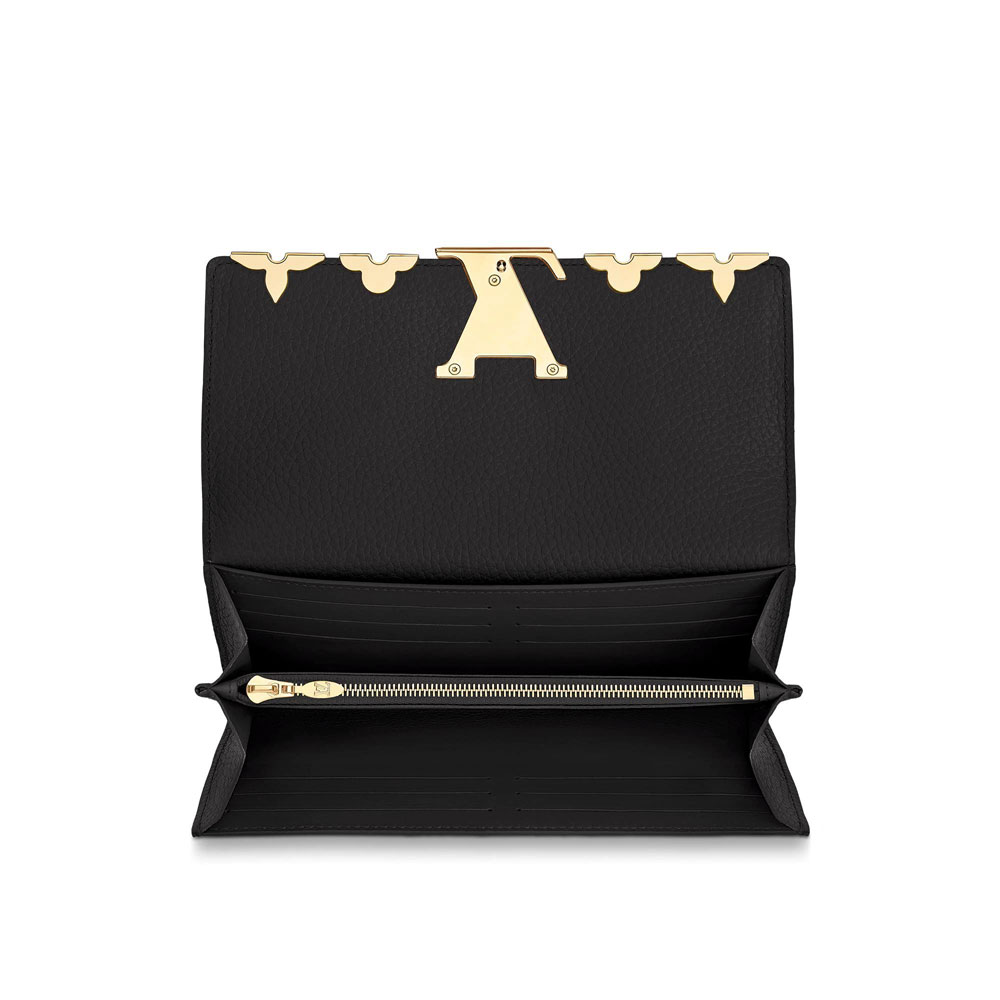 Louis Vuitton Capucines Wallet Taurillon Leather in Black M64551 - Photo-3