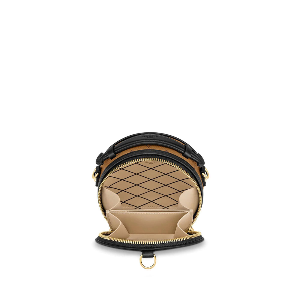 Louis Vuitton Mini Boite Chapeau Monogram Reverse Canvas in Brown M68276 - Photo-3