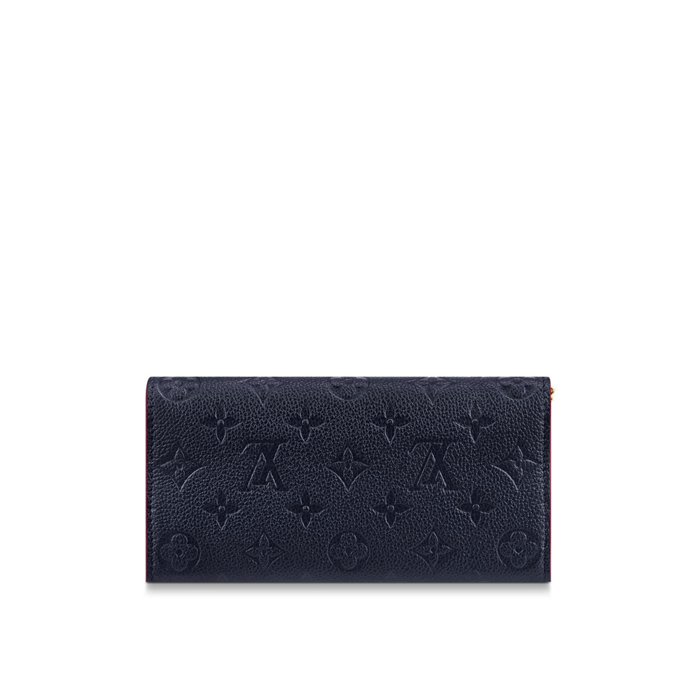 Louis Vuitton Emilie Wallet Monogram Empreinte Leather in Blue M68327 - Photo-4