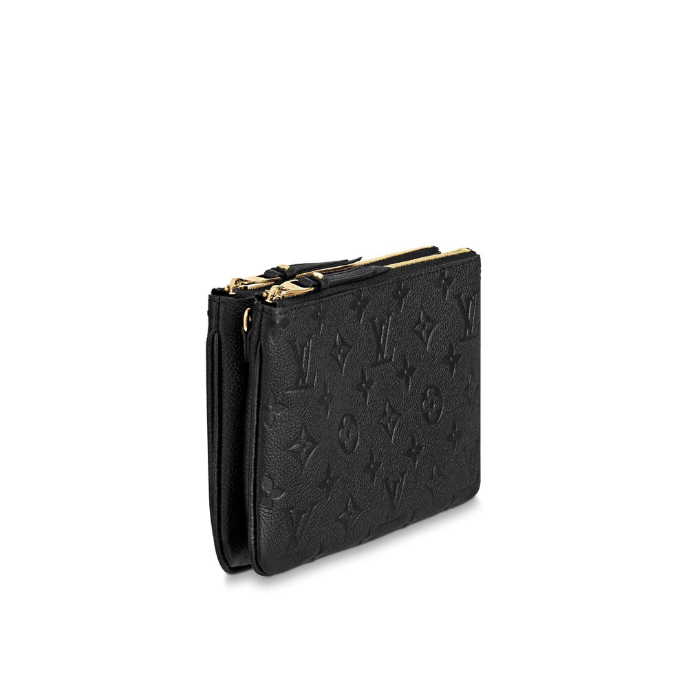 Louis Vuitton Double Zip Pochette Monogram Empreinte Leather M68568 - Photo-2