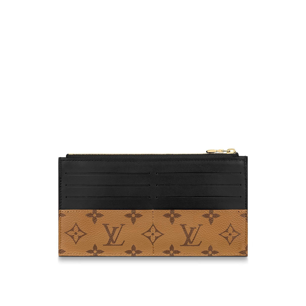 Louis Vuitton Slim Purse Monogram Reverse in Brown M80390 - Photo-3