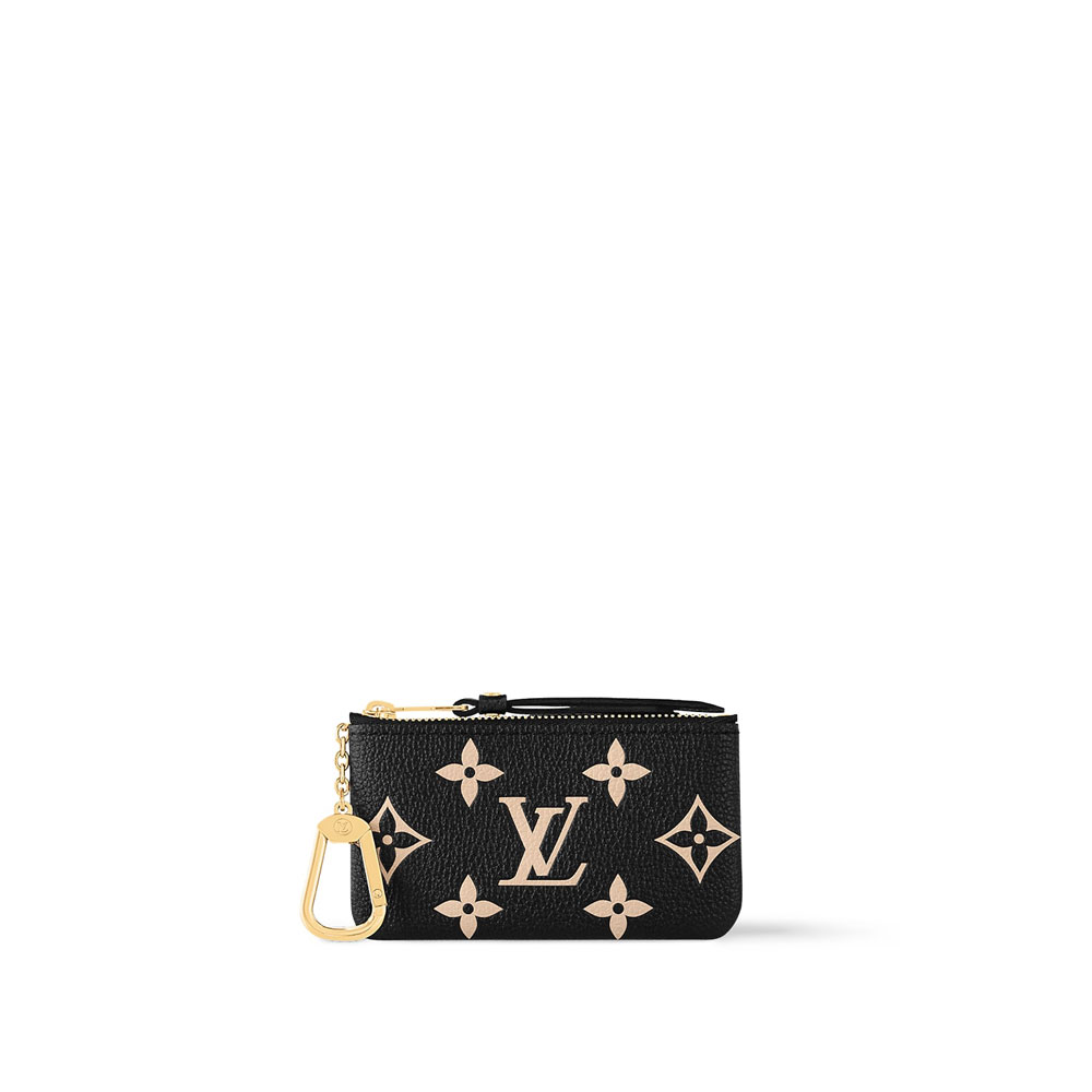 Louis Vuitton Key Pouch Bicolour Monogram Empreinte Leather M80885