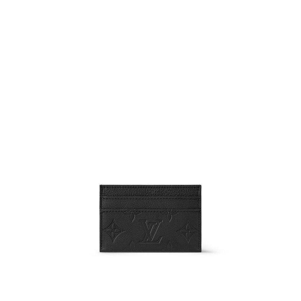 Louis Vuitton Double Card Holder Monogram Shadow Leather M81415