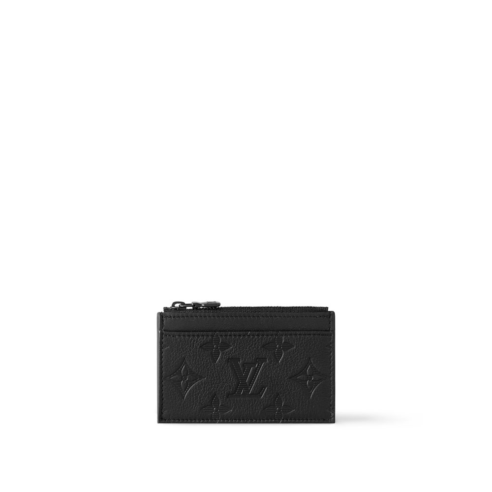 Louis Vuitton Coin Card Holder Monogram Shadow Leather M82245