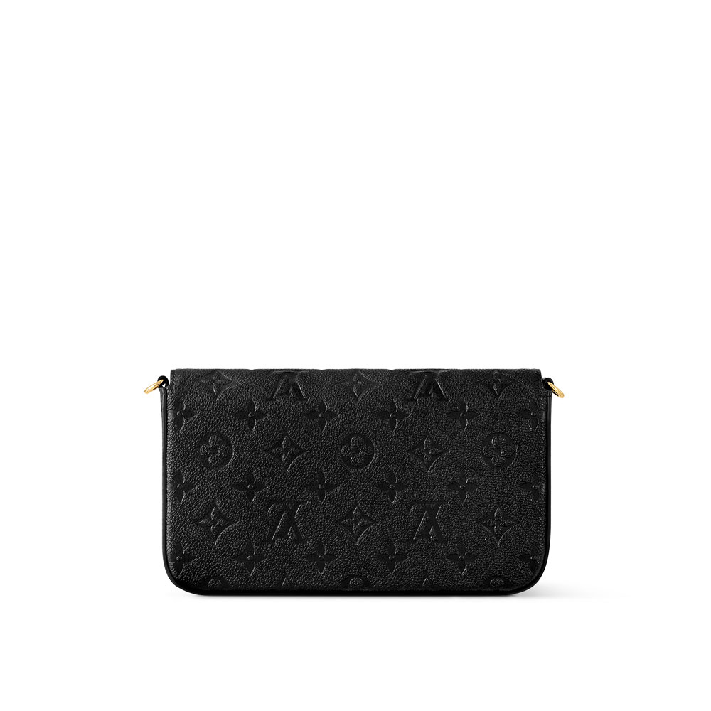 LV Pochette Felicie Bag in Monogram Empreinte Leather Black M82477 - Photo-3