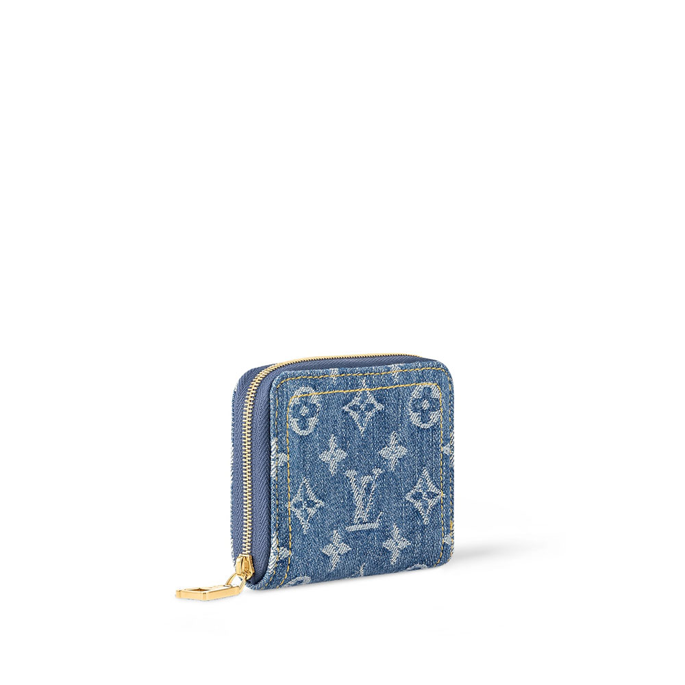 Louis Vuitton Zippy Coin Purse Monogram Denim Wallet M82957 - Photo-2