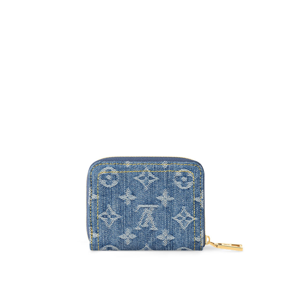 Louis Vuitton Zippy Coin Purse Monogram Denim Wallet M82957 - Photo-3